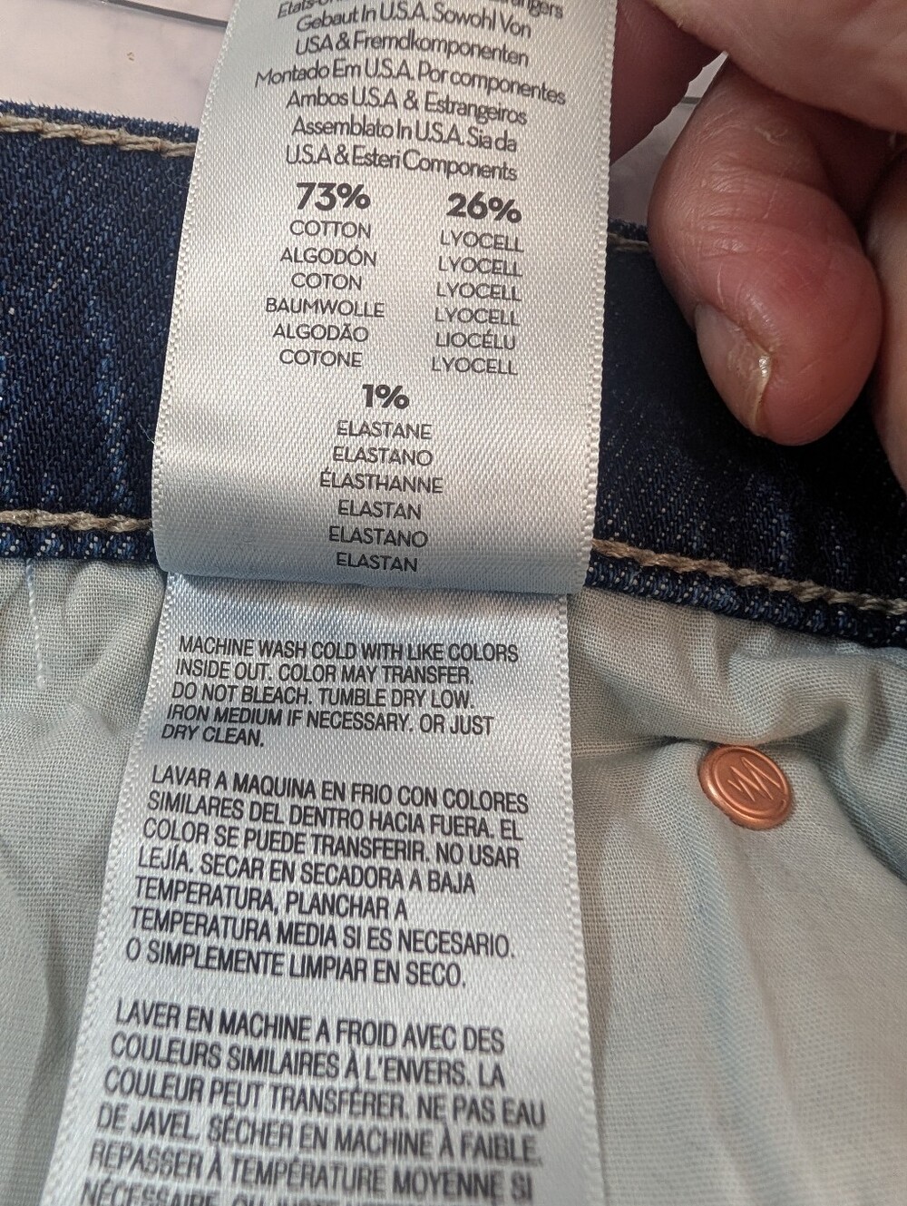 MOTHER The Rascal Skimp In Shine On NWT $248 Mid Rise Straight Leg - Picture 15 of 16